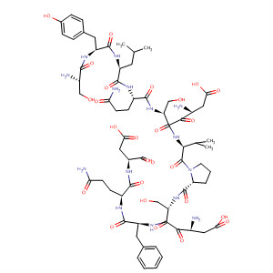 Structure of L-Aspartic acid,L-seryl-L-tyrosyl-L-leucyl-L-glutaminyl-L-a-aspartyl-L-seryl-L-valyl-L-prolyl-L-a-aspartyl-L-seryl-L-phenylalanyl-L-glutaminyl-