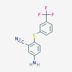 Structure of 5-Amino-2-{[3-(trifluoromethyl)phenyl]-sulfanyl}benzenecarbonitrile