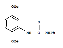 Structure of thiourea, N-(2,5-dimethoxyphenyl)-N'-phenyl-