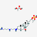 Structure of (2S)-2-hydroxypropanoic acid - (3beta,5alpha,7alpha,24R)-3-({3-[(4-aminobutyl)amino]propyl}amino)-7-hydroxycholestan-24-yl hydrogen sulfate (1:1)