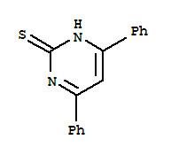 Structure of 2-pyrimidinethiol, 4,6-diphenyl-