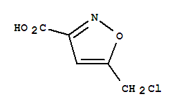 5-(CHLOROMETHYL)ISOXAZOLE-3-CARBOXYLIC结构式