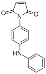N-(4-苯胺基苯基)马来酰亚胺结构式