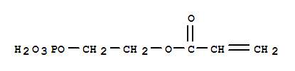 Structure of 2-Propenoic acid, 2-(phosphonooxy)ethyl ester