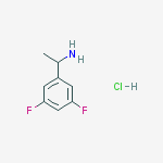 Structure of 1-(3,5-Difluorophenyl)ethanamine hydrochloride