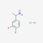 1-(3,4-Difluorophenyl)ethylamine hydrochloride结构式
