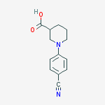 Structure of 1-(4-Cyanophenyl)piperidine-3-carboxylic acid