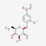 Vanillic acid 4-ß-D-glucoside结构式