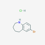 7-bromo-2,3,4,5-tetrahydro-1h-1-benzazepine;hydrochloride结构式