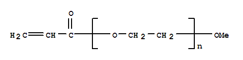 Structure of POLY(ETHYLENE GLYCOL) METHYL ETHER ACRYLATE