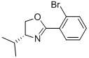 (R)-2-(2-BROMOPHENYL)-4-ISOPROPYL-4,5-DIHYDROOXAZOLE结构式