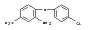 1-(4-chlorophenoxy)-2-nitro-4-(trifluoromethyl)benzene结构式
