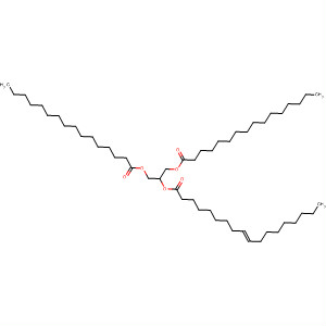 Structure of 9-Octadecenoic acid,2-[(1-oxohexadecyl)oxy]-1-[[(1-oxohexadecyl)oxy]methyl]ethyl ester, (E)-