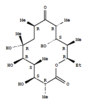 Structure of erythronolide B