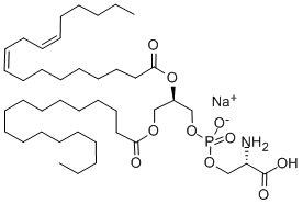 Structure of 1-STERAOYL-2-LINOLEOYL-SN-GLYCERO-3-PHOSPHO-L-SERINE (MONOSODIUM SALT