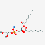 Structure of Sodium;2,3-dihydroxypropyl [(2r)-2,3-di(octanoyloxy)propyl] Phosphate