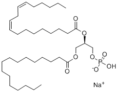 Structure of 1-PALMITOYL-2-LINOLEOYL-SN-GLYCERO-3-PHOSPHATE (MONOSODIUM SALT)