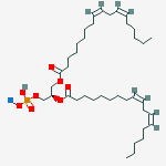 Structure of Sodium;[(2r)-2,3-bis[[(9z,12z)-octadeca-9,12-dienoyl]oxy]propyl] Hydrogen Phosphate