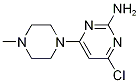 Structure of 4-chloro-6-(4-methyl-1-piperazinyl)-2-pyrimidinamine(SALTDATA: HCl 0.5H2O)