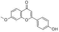 Structure of 4H-1-Benzopyran-4-one,2-(4-hydroxyphenyl)-7-methoxy-