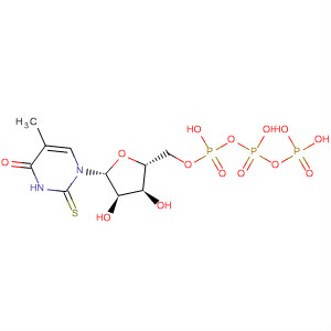Structure of Thymidine 5'-(tetrahydrogen triphosphate), 2-thio-