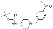 [1-(4-NITRO-BENZYL)-PIPERIDIN-4-YL]-CARBAMIC ACID TERT-BUTYL ESTER结构式