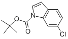1-BOC-6-氯吲哚结构式
