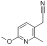 Structure of 2-METHYL-3-CYANOMETHYL-6-METHOXY PYRIDINE