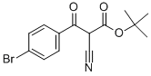 Structure of 3-(4-BROMO-PHENYL)-2-CYANO-3-OXO-PROPIONIC ACID TERT-BUTYL ESTER
