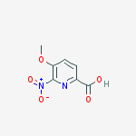 Structure of 2-PYRIDINECARBOXYLIC ACID 5-METHOXY-6-NITRO-