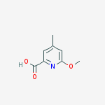 2-PYRIDINECARBOXYLIC ACID 6-METHOXY-4-METHYL-结构式