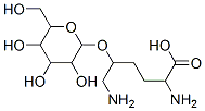 2,6-diamino-5-[3,4,5-trihydroxy-6-(hydroxymethyl)oxan-2-yl]oxy-hexanoic acid结构式