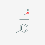 Structure of 2-methyl-2-(3-methylphenyl)propan-1-ol
