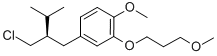 Structure of Benzene, 4-[(2R)-2-(chloromethyl)-3-methylbutyl]-1-methoxy-2-(3-methoxypropoxy)-