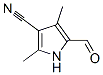 Structure of 1H-Pyrrole-3-carbonitrile,5-formyl-2,4-dimethyl-