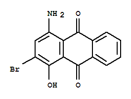 Structure of 9,10-Anthracenedione,4-amino-2-bromo-1-hydroxy-