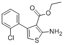 Structure of ETHYL 2-AMINO-4-(2-CHLOROPHENYL)THIOPHENE-3-CARBOXYLATE