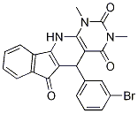 Structure of 5-(3-Bromophenyl)-5,11-dihydro-1,3-dimethyl-1H-indeno[2',1':5,6]pyrido[2,3-d]pyrimidine-2,4,6(3H)-trione