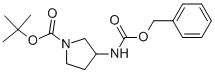 Structure of 1-BOC-3-CBZ-AMINOPYRROLIDINE