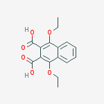 Structure of 1,4-diethoxynaphthalene-2,3-dicarboxylic acid