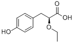 Structure of (S)-2-Ethoxy-3-(4-hydroxyphenyl)propanoic acid