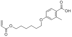 Structure of 4-[6-(2-Acryloyloxy)hexyloxy]-2-methylbenzoicacid