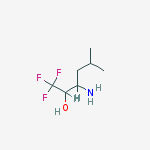 Structure of 3-amino-1,1,1-trifluoro-5-methyl-2-Hexanol