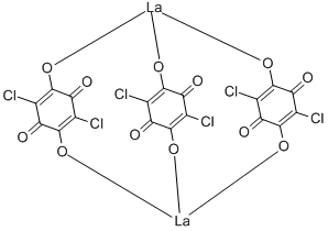 Structure of CHLORANILIC ACID LANTHANUM SALT