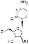 Structure of 5-chloro-5-deoxyarabinosylcytosine