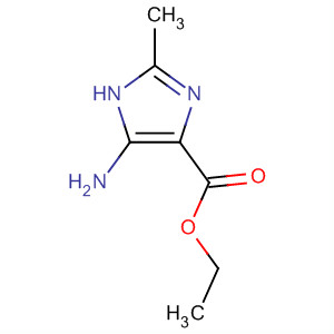 Structure of 1H-Imidazole-4-carboxylic acid, 5-amino-2-methyl-, ethyl ester