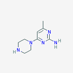 2-Pyrimidinamine, 4-methyl-6-(1-piperazinyl)-结构式