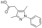 Structure of (3,5-DIMETHYL-1-PHENYL-1H-PYRAZOL-4-YL)ACETIC ACID