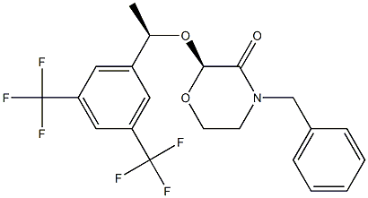 Structure of (S)-2-((R)-1-(3,5-bis(trifluoroMethyl)phenyl)ethoxy)-4-benzylMorpholin-3-one