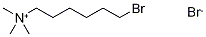 Structure of 1-Hexanaminium, 6-bromo-N,N,N-trimethyl-, bromide (1:1)